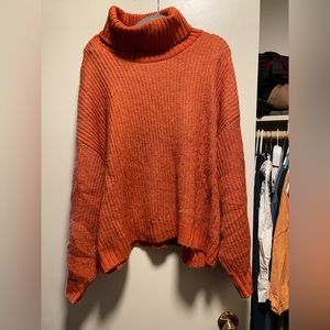 Orange Turtleneck